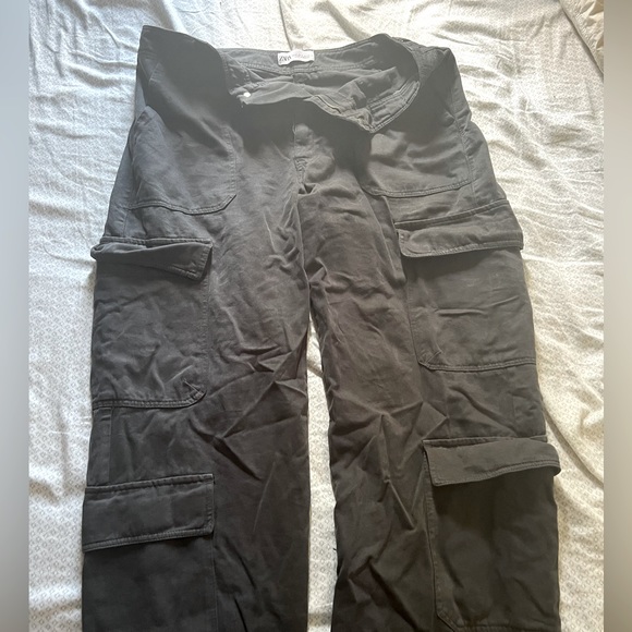 GREY ZARA CARGOS - Picture 1 of 2